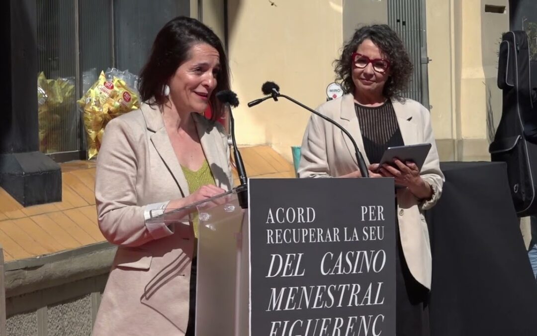 Figueres celebra l’acord que permetrà acabar la rehabilitació del Casino Menestral